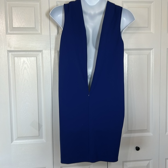 Trina Turk FROU FROU Midi Semi-formal Cocktail Blue Midi dress with Bow Size 14 - Picture 12 of 13